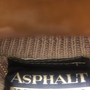 Asphalt Men's Crewneck Henley Sweater in Beige